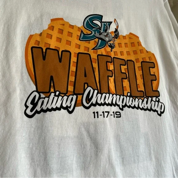 San Jose Barracuda Major League Eating signed shirt 2019 Matt Stonie - Picture 2 of 7